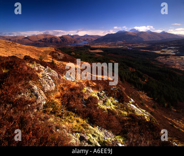 Ben Cruachan sur Glen Lonan près de Oban, Argyll du sommet de Deadh Choimhead Banque D'Images