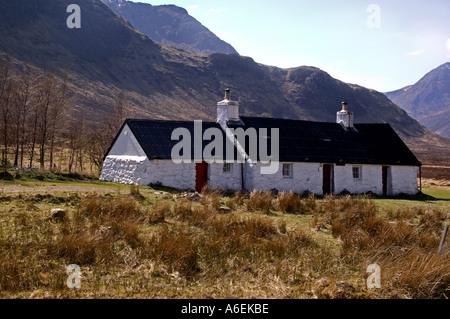 Glencoe. Black Rock Cottage Écosse. Banque D'Images