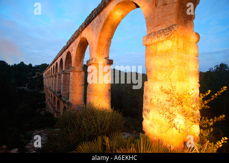 Acueducto de las Ferreras aqueduc romain à Tarragone Catalogne Espagne Europe EU Banque D'Images