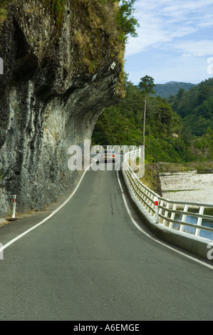 Hawks Crag Buller ile sud Nouvelle Zelande sur la route 6 entre Westport et Murchison Banque D'Images