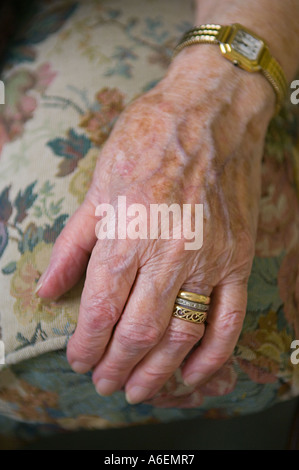 Close up of old ladys part Banque D'Images