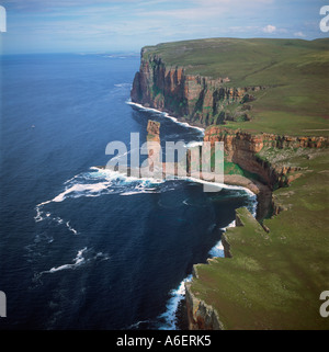 Vieil Homme de Hoy Orkney Ecosse vue aérienne Banque D'Images