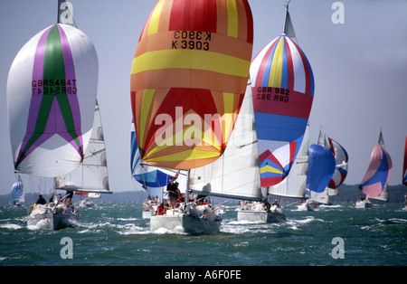 À la semaine de Cowes Ile de Wight Angleterre Banque D'Images