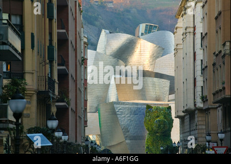 L'architecture moderne Musée Guggenheim Bilbao espagne EUROPE Banque D'Images