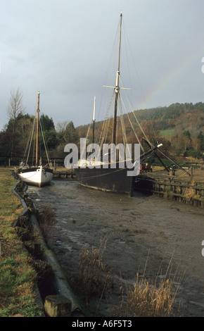 Les mines de minerai de cuivre historique Morwellham fonctionnement port Nr Tavistock Devon, Angleterre Banque D'Images