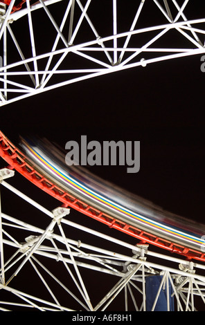 Un gros Pepsi Max big dipper sur la plage Pleasure Beach Blackpool Banque D'Images