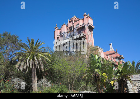 Hollywood Tower Hotel, Sunset Boulevard, Disney MGM Studios, Disney World, Orlando, Floride, USA Banque D'Images