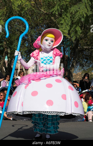 Little Bo Peep, Disney Stars and Motor Cars Parade, Disney MGM Studios, Disney World, Orlando, Floride, USA Banque D'Images