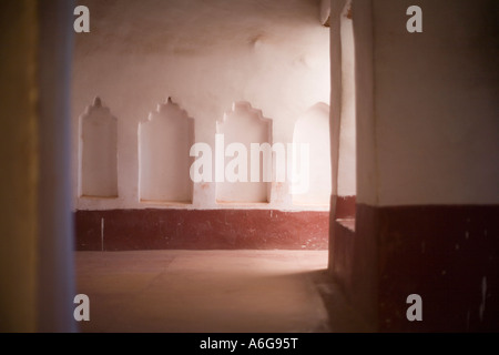 Un intérieur dans l'Taourirt de Ouarzazate, Maroc Banque D'Images