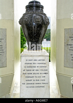 War Memorial Park dédié à des civils qui sont morts pendant la Seconde Guerre mondiale et l'occupation japonaise à Singapour Banque D'Images