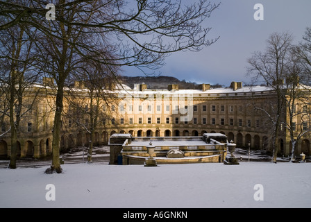 Le croissant à Buxton en hiver Banque D'Images