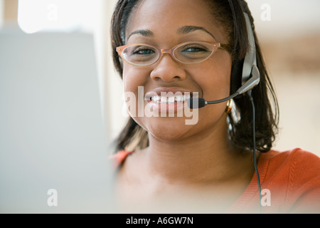 Téléphoniste Banque D'Images