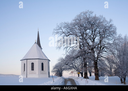 Chapelle St Leonhard dans Harmating - Egling Haute-bavière Allemagne Banque D'Images