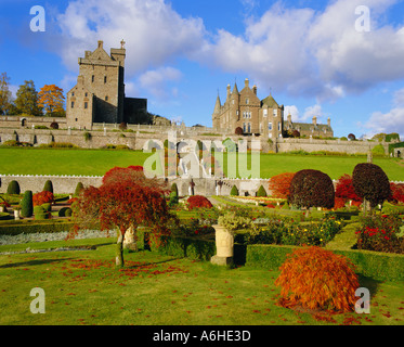 UK Ecosse Perthshire Drummond Château et Jardins de Crieff autmn Banque D'Images