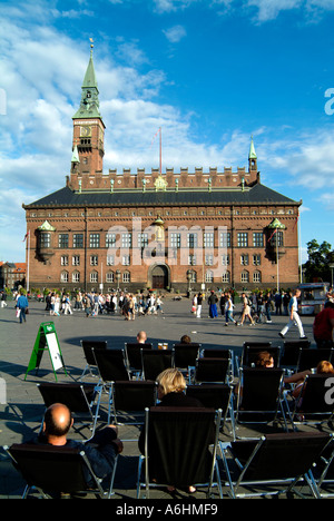 Radhuspladsen.Copenhague.Danemark Banque D'Images