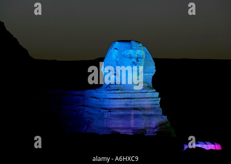 Les pyramides de Gizeh Le Sphinx Banque D'Images