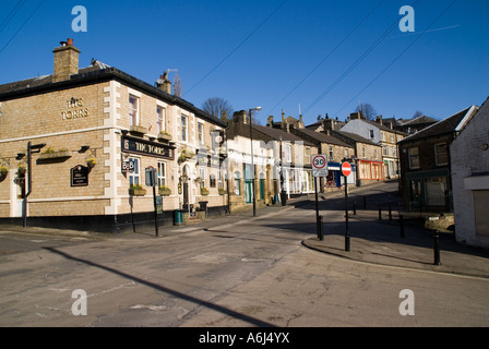 Market Street à New Mills Banque D'Images