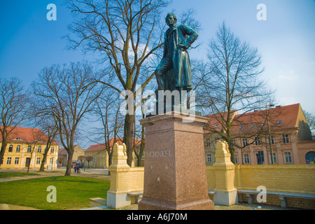 Schinkel Denkmal à Neuruppin, Brandenburg Allemagne, Deutschland Banque D'Images