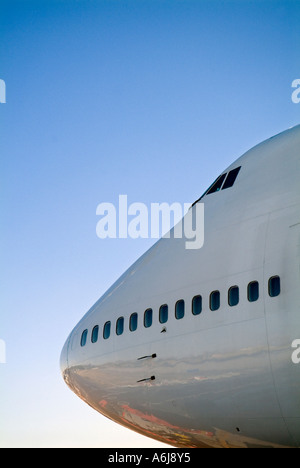 L'avant d'un Boeing 747 Banque D'Images