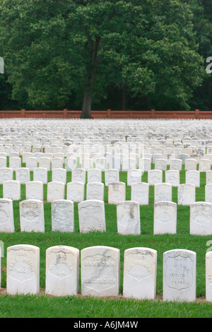 'Le Cimetière National d'Andersonville situé au parc historique national d'Andersonville, en Géorgie (USA)" Banque D'Images