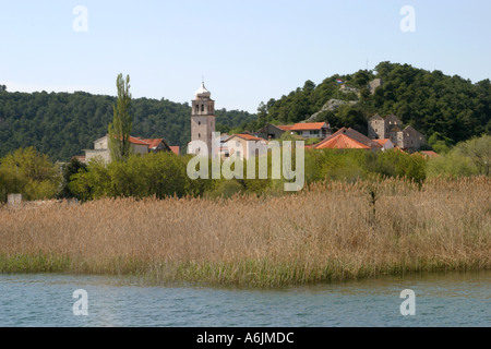 Ville de Skradin Krka Croatie, Europe. Banque D'Images