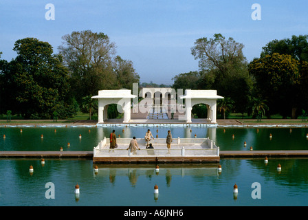 Punjab Lahore Pakistan Shalimar Gardens Jardin Moghol complexe construit par Shah Jahan En 1641-1642 Site du patrimoine mondial de l'UNESCO Banque D'Images