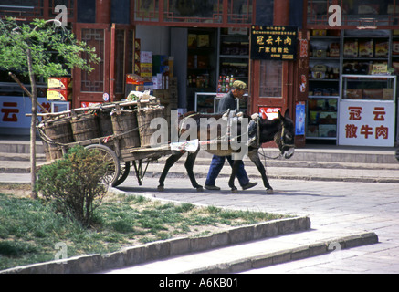 Pingyao Site du patrimoine mondial de l'Asie chinoise Shanxi Chine Asie Asiatique Banque D'Images