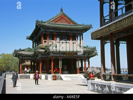 Jardin de la vertu et l'harmonie au Palais d'été Site du patrimoine mondial de l'Beijing Beijing Chine Asie du Sud-Est asiatique chinois Banque D'Images