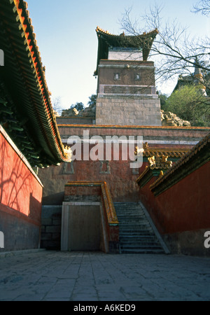 Pagodes lamaïste au Palais d'été Site du patrimoine mondial de l'Beijing Beijing Chine Asie du Sud-Est asiatique chinois Banque D'Images