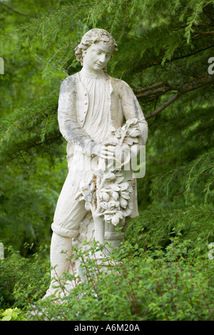 Torosay Castle Garden statue, Isle of Mull, Scotland, UK Banque D'Images