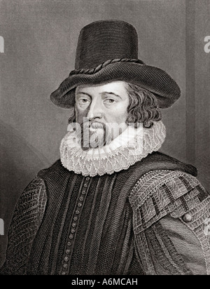 Francis Bacon, 1er vicomte St Alban, 1561 à 1626. Philosophe anglais, homme d'État et d'essayiste. Banque D'Images