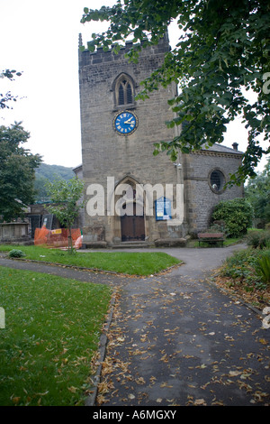 Dans l'église du village de Stoney Middleton, Derbyshire, Angleterre Banque D'Images