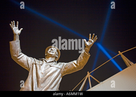 Statue de Bob Stokoe en dehors du stade de la lumière, Sunderland Football Club. Tyne & Wear Banque D'Images