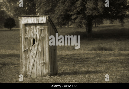 Old outhouse en Caroline du Sud USA Banque D'Images