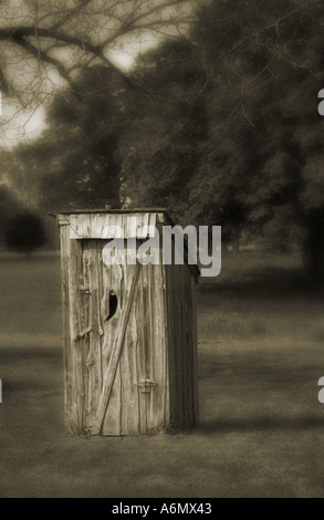 Old outhouse en Caroline du Sud USA Banque D'Images