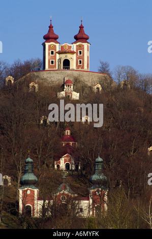 Église Kalvaria, hill avec calvaire à Banska Stiavnica, Slovaquie Banque D'Images