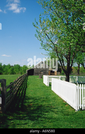 Plunkett-Meeks Store d'Appomattox Court House National Park, Virginia Banque D'Images