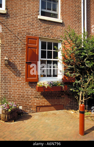 Elfreths Alley, le quartier historique, Philadelphie, Pennsylvanie Banque D'Images