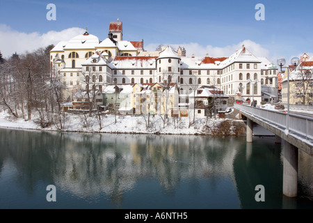 Füssen rivière Lech, Bavière, Allemagne Banque D'Images