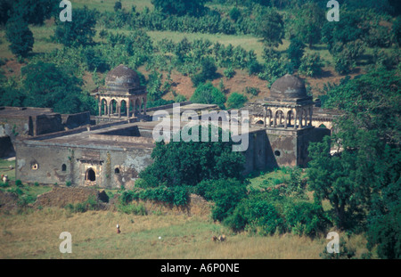 ABaz Bahadur's Palace Rewa Kund Group Mandu Inde Asie Banque D'Images