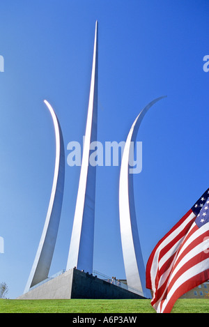 United States Air Force Memorial Arlington en Virginie, près de Washington DC Banque D'Images