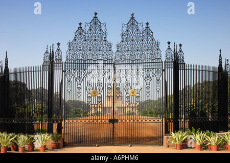 Rashtrapati Bhavan Palace ou présidents d'Raisana Sir Edwin Lutyens New Delhi Inde Banque D'Images