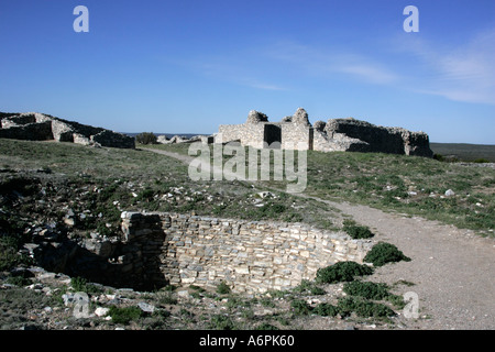 Gran Quivira ruines, Salinas Pueblo Missions National Monument, New Mexico, USA Banque D'Images