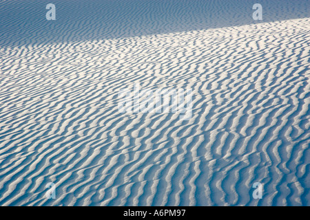 Modèle d'onde ondulation, White Sands National Monument, Nouveau-Mexique, USA Banque D'Images