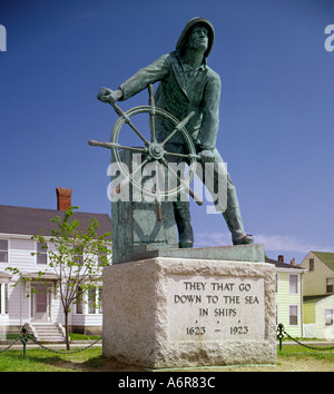 Les pêcheurs s Monument à Gloucester Massachusetts États-unis commémorant les milliers de pêcheurs qui ont perdu la vie de Banque D'Images