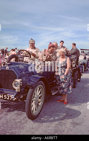 '1912 Buick à ^1970 'London-Brighton' 'Vétéran' rallye de voitures, Brighton, Sussex' Banque D'Images