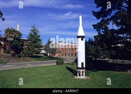 '^Missile Polaris dans un parc, l'Île', 'Msont ex - naval base sur la baie de San Francisco" Banque D'Images