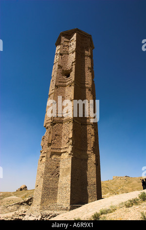 AFGHANISTAN Ghazni Minaret de Bahram Shah l'un des deux minarets début xiie siècle l'autre construit par le Sultan Mas'ud 111 Banque D'Images