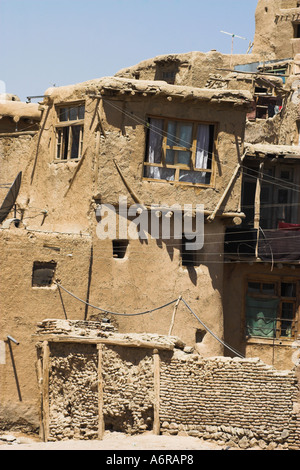 Maisons à l'intérieur de l'AFGHANISTAN Ghazni anciens murs de la Citadelle Banque D'Images