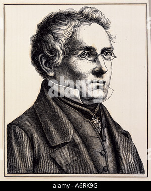 Varnhagen von Ense, Karl August, 21.2.1785 - 10.10.1858, l'auteur allemand / écrivain, portrait, gravure par Hugo Bürkner, vers 1890 Banque D'Images